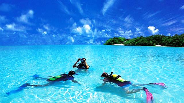 Scuba diving and snorkeling